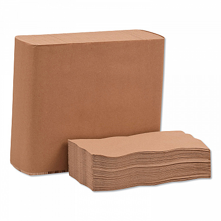 Universal Dinner Napkins, 1-Ply, 15 x 17, Natural Brown, 250/Pack, 12 Pack/Carton (N5186)