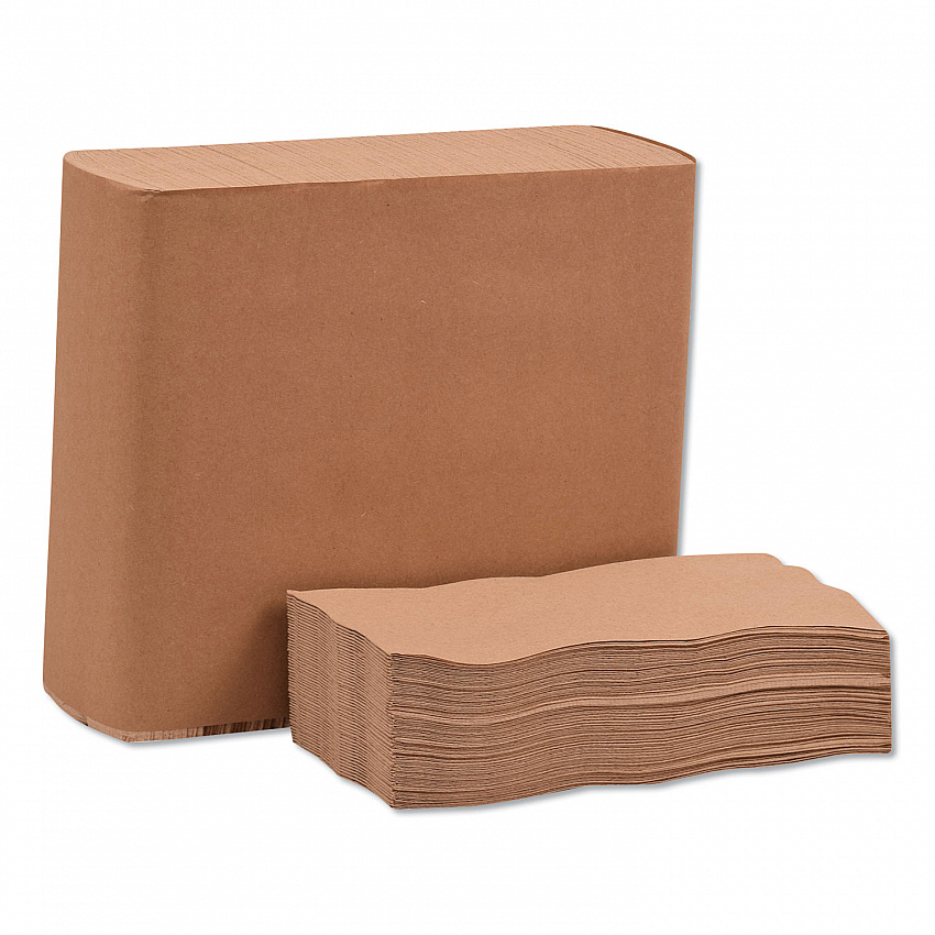 Universal Dinner Napkins, 1-Ply, 15 x 17, Natural Brown, 250/Pack, 12 Pack/Carton (N5186)