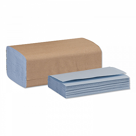 Windshield Towel, 2-Ply, 9.13 x 10.25, Blue, 140/Pack, 16 Packs/Carton (192122)
