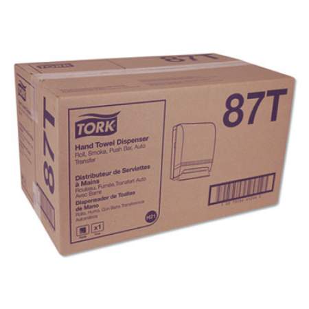 Tork Hand Towel Roll Dispenser Push Bar, 10.5 x 8.75 x 15.75, Smoke/Gray (87T)