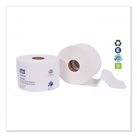 Universal Bath Tissue Roll with OptiCore, Septic Safe, 2-Ply, White, 865 Sheets/Roll, 36 Rolls/Carton (161990)