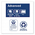 Advanced Dinner Napkins, 2-Ply, 15 x 17, 1/8 Fold, White, 100/PK, 28 PK/CT (NP528PA)