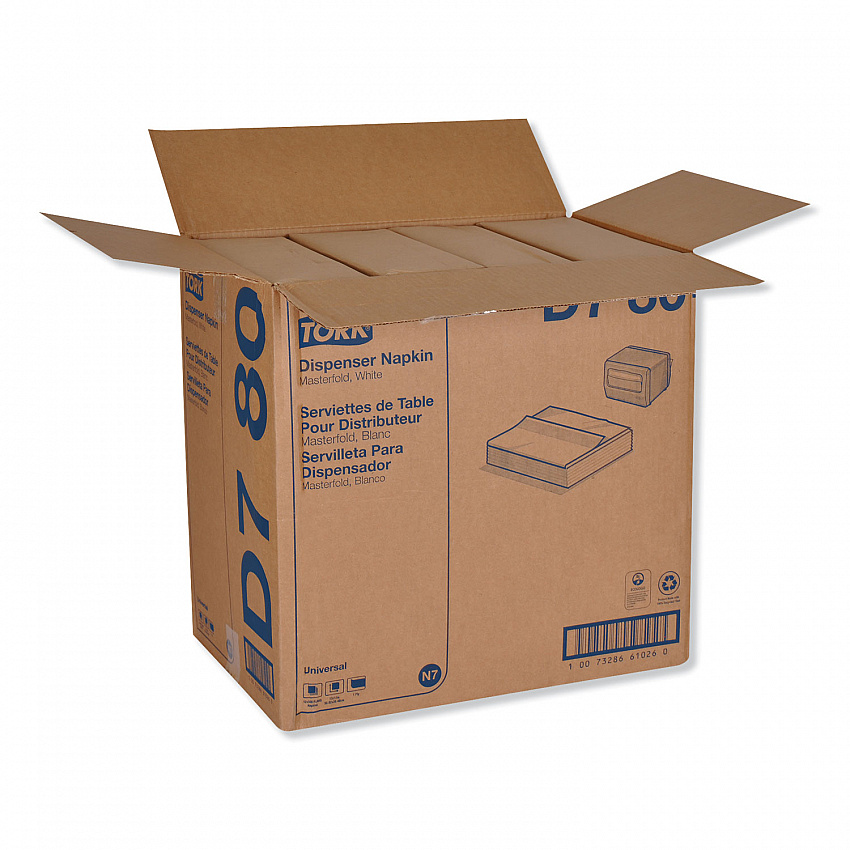 Universal Masterfold Dispenser Napkins, 1-Ply, 13 x 12, White, 6,000/Carton (D780)