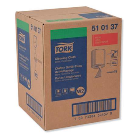 Tork Cleaning Cloth, 12.6 x 10, White, 500 Wipes/Carton (510137)