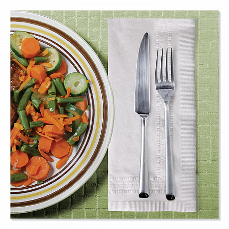 Advanced Dinner Napkins, 2-Ply, 15 x 17, 1/8 Fold, White, 100/PK, 28 PK/CT (NP528PA)