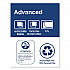 Advanced Dinner Napkins, 2-Ply, 15 x 16.25, 1/8 Fold, White, 375/Packs, 8 Packs/Carton (NP310A)