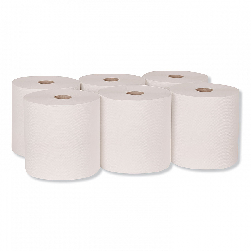Advanced Hardwound Roll Towel, 1-Ply, 7.88" x 800 ft, White, 6 Rolls/Carton (RB800)