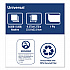 Universal Beverage Napkin, 1-Ply, 9.13 x 9.13, 1/4 Fold, Poly-Pack, White, 4,000/Carton (B1141A)