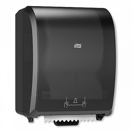 Mechanical Hand Towel Roll Dispenser, H71 System, 12.32 x 9.32 x 15.95, Black (772728)