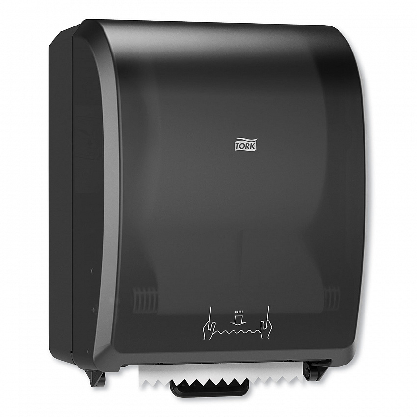 Mechanical Hand Towel Roll Dispenser, H71 System, 12.32 x 9.32 x 15.95, Black (772728)