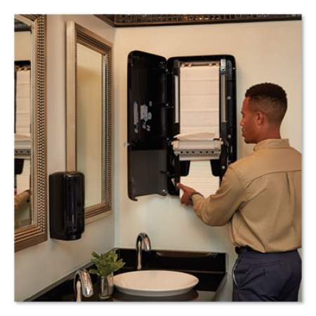 Tork PeakServe Continuous Hand Towel Dispenser, 14.57 x 3.98 x 28.74, Black (552528)