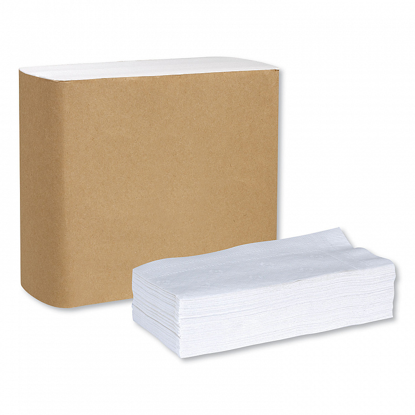 Universal Dinner Napkins, 1-Ply, 15 x 17, 1/8 Fold, White, 3000/Carton (N5181A)