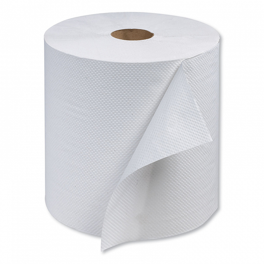Advanced Hardwound Roll Towel, 1-Ply, 7.88" x 800 ft, White, 6 Rolls/Carton (RB800)