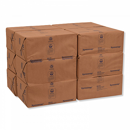 Xpressnap Interfold Dispenser Napkins, 1-Ply, 13 x 8.5, Natural, 500/Pack, 12 Packs/Carton (908EX)