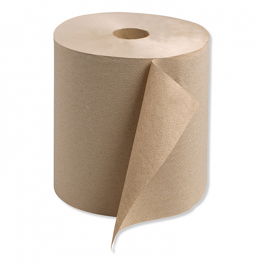 Universal Hardwound Roll Towel, 1-Ply, 7.88" x 800 ft, Natural, 6/Carton (RK800E)