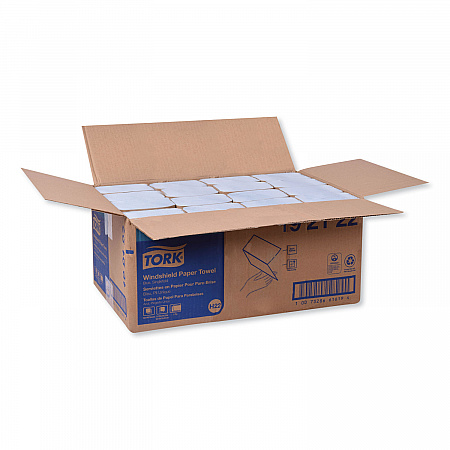 Windshield Towel, 2-Ply, 9.13 x 10.25, Blue, 140/Pack, 16 Packs/Carton (192122)