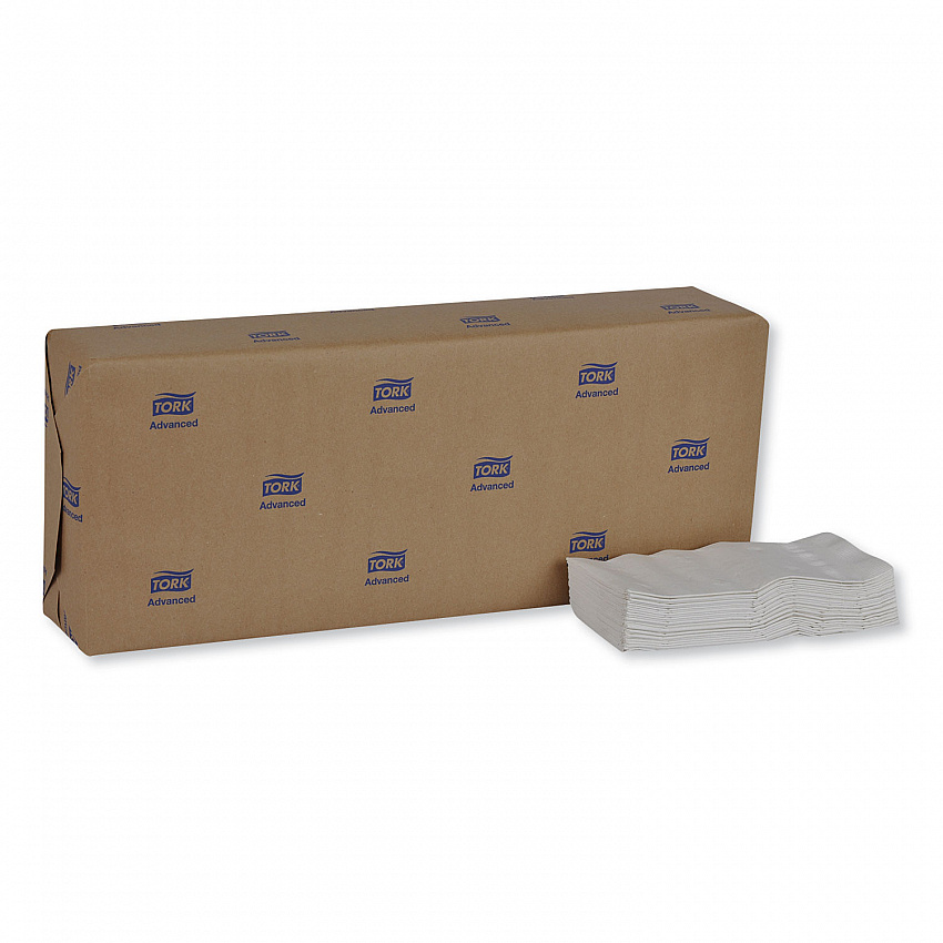 Advanced Dinner Napkins, 2-Ply, 15 x 16.25, 1/8 Fold, White, 375/Packs, 8 Packs/Carton (NP310A)