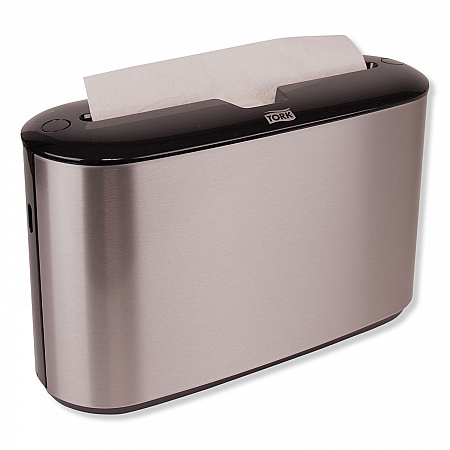 Xpress Countertop Towel Dispenser, 12.68 x 4.56 x 7.92, Stainless Steel/Black (302030)