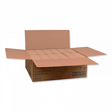 Universal Dinner Napkins, 1-Ply, 15 x 17, Natural Brown, 250/Pack, 12 Pack/Carton (N5186)