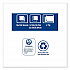 Windshield Towel, 2-Ply, 9.13 x 10.25, Blue, 140/Pack, 16 Packs/Carton (192122)