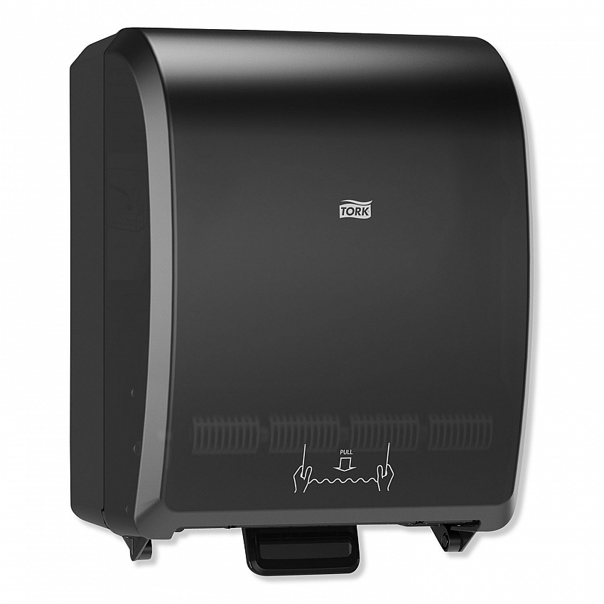 Mechanical Hand Towel Roll Dispenser, H71 System, 12.32 x 9.32 x 15.95, Black (772728)