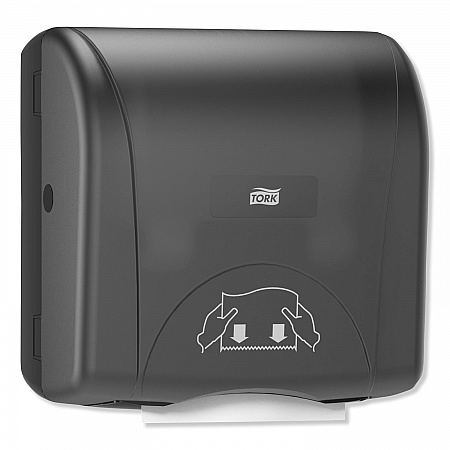 Mini Mechanical Hand Towel Roll Dispenser, For H71 System, 11.75 x 7.5 x 12.5, Black (774728)