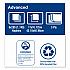 Advanced Dinner Napkin, 3-Ply, 17 x 16.12, 1/8 Fold, White,1,740/Carton (NP7380A)