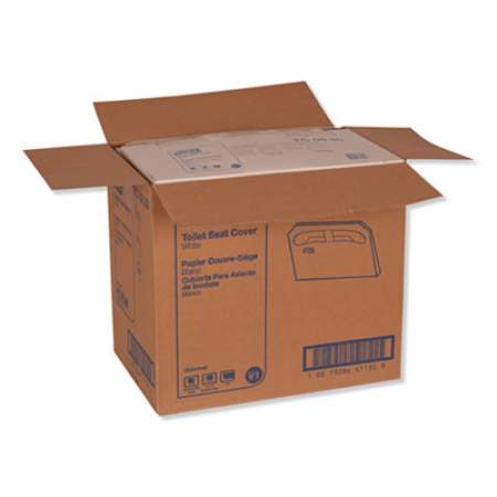 Tork Toilet Seat Cover, Half-Fold, 14.5 x 17, White, 250/Pack, 20 Packs/Carton (TC0020)