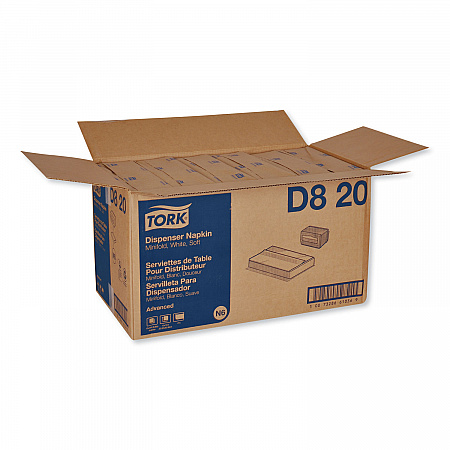Advanced Soft Minifold Dispenser Napkins, 1-Ply, 13 x 12, White, 6,000/Carton (D820)