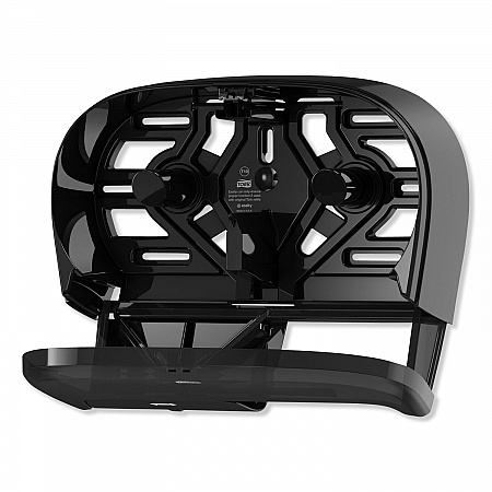 High Capacity Bath Tissue Roll Dispenser for OptiCore, 16.62 x 5.25 x 9.93, Black (565528)