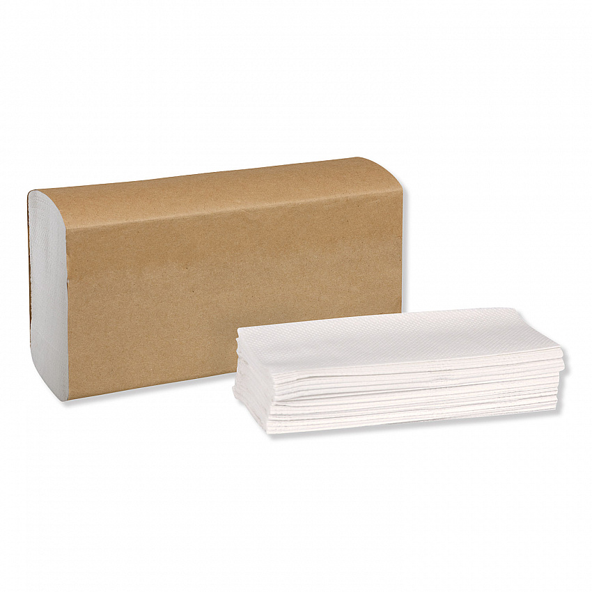 Universal Multifold Hand Towel, 1-Ply, 9.13 x 9.5, White, 250/Pack,16 Packs/Carton (MB540A)
