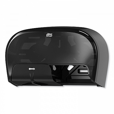 High Capacity Bath Tissue Roll Dispenser for OptiCore, 16.62 x 5.25 x 9.93, Black (565528)