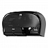 High Capacity Bath Tissue Roll Dispenser for OptiCore, 16.62 x 5.25 x 9.93, Black (565528)