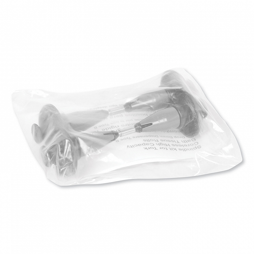 Coreless High Capacity Spindle Kit, Plastic, 3.66" Roll Size, Type B, Gray, 2/Kit (473020)