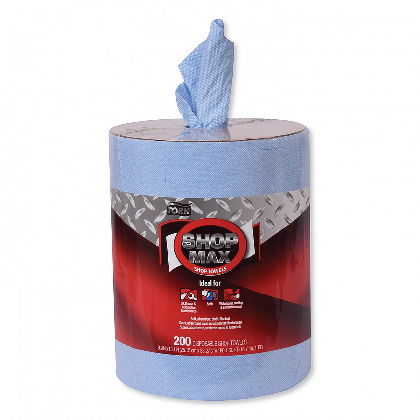 Advanced ShopMax Wiper 450, Centerfeed Refill, 9.9 x 13.1, Blue, 200/Roll, 2 Rolls/Carton (450338)
