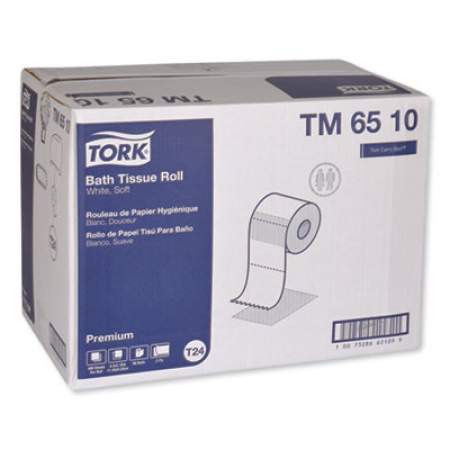 Tork Premium Bath Tissue, Septic Safe, 2-Ply, White, 4.5" x 3.75", 400 Sheets/Roll, 96 Rolls/Carton (TM6510)