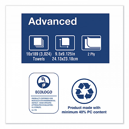 Multifold Paper Towels, 2-Ply, 9.13 x 9.5, White, 189/Pack, 16 Packs/Carton (101293)