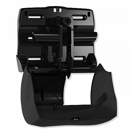 Twin Bath Tissue Roll Dispenser for OptiCore, 11.06 x 7.18 x 8.81, Black (565728)