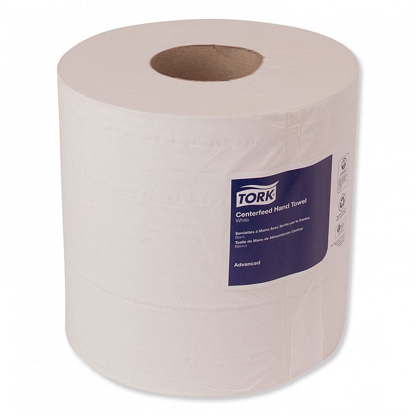 Centerfeed Hand Towel, 2-Ply, 7.6 x 11.8, White, 600/Roll, 6 Rolls/Carton (121204)