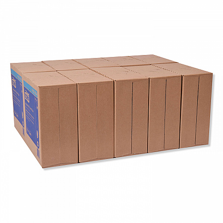 Industrial Paper Wiper, 4-Ply, 8.54 x 16.5, Unscented, Blue, 90 Towels/Box, 10 Boxes/Carton (440245A)