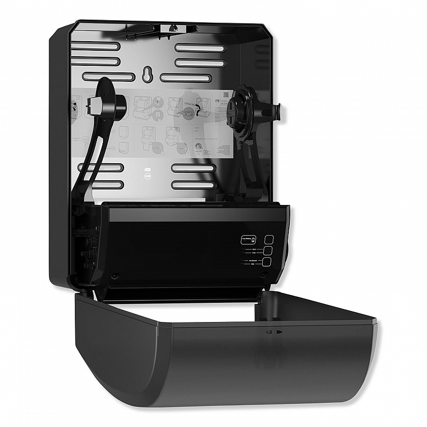 Electronic Hand Towel Roll Dispenser, 8" Roll, 12.32 x 9.32 x 15.95, Black (771828)