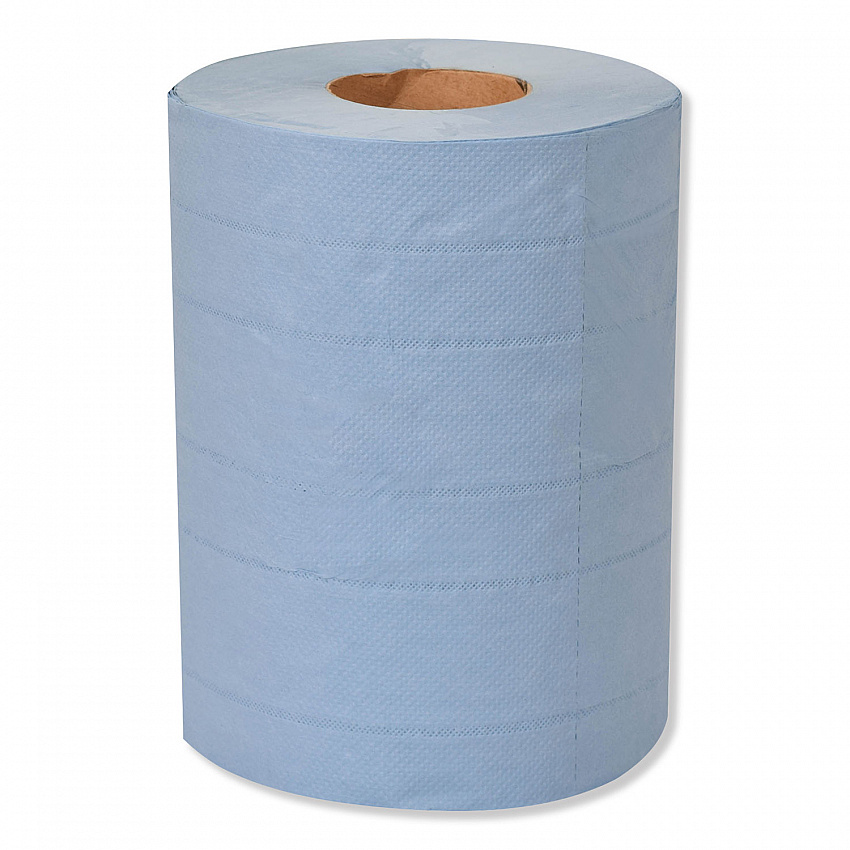 Industrial Paper Wiper, 4-Ply, 10 x 15.75, Unscented, Blue, 190 Wipes/Roll, 4 Roll/Carton (132451A)