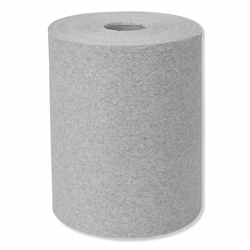 Industrial Cleaning Cloths, 1-Ply, 12.6 x 10, Gray, 500 Wipes/Roll (520337)