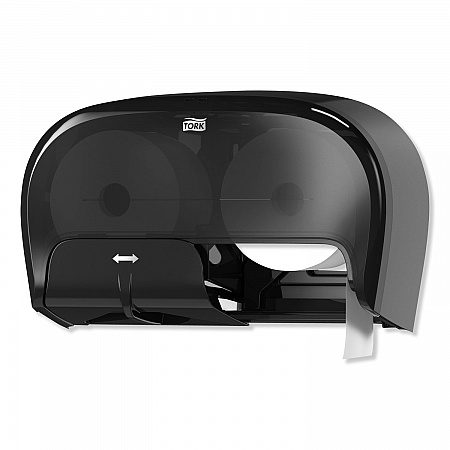 High Capacity Bath Tissue Roll Dispenser for OptiCore, 16.62 x 5.25 x 9.93, Black (565528)