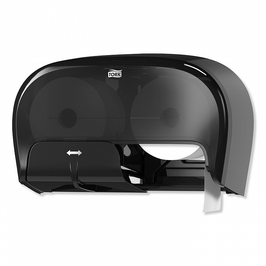 High Capacity Bath Tissue Roll Dispenser for OptiCore, 16.62 x 5.25 x 9.93, Black (565528)
