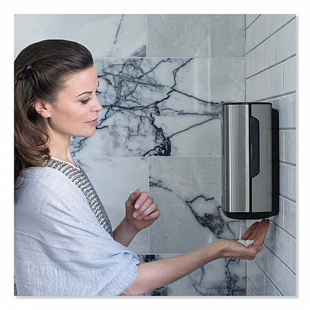 Image Design Foam Skincare Automatic Dispenser with Intuition Sensor, 1 L, 4.5 x 5.12 x 10.62, Stainless Steel (466100)