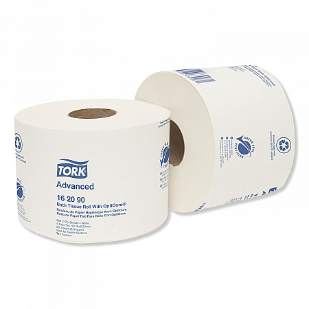 Advanced Bath Tissue Roll with OptiCore, Septic Safe, 2-Ply, White, 865 Sheets/Roll, 36 Rolls/Carton (162090)