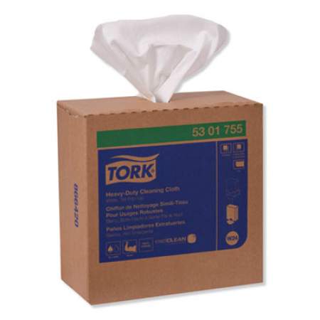 Tork Heavy-Duty Cleaning Cloth, 8.46 x 16.13, White, 80/Box, 5 Boxes/Carton (5301755)