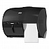Twin Bath Tissue Roll Dispenser for OptiCore, 11.06 x 7.18 x 8.81, Black (565728)