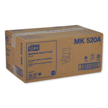 Tork Multifold Hand Towel, 9.13 x 9.5, Natural, 250/Pack, 16 Packs/Carton (MK520A)